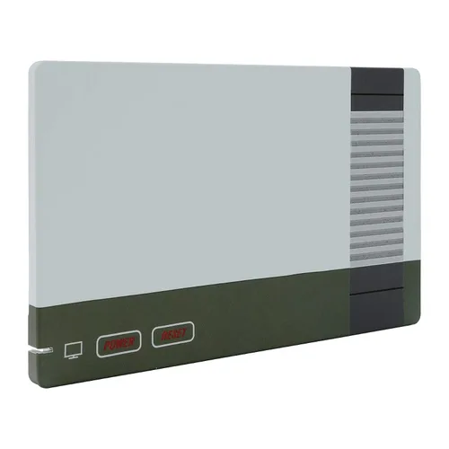 Vista 2 de eXtremeRate Custom Soft Touch Grip Faceplate for Nintendo Switch Dock Classics NES Style Patterned DIY Replacement Housing Shell for Nintendo Switch