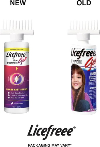 Vista 6 de Kit de tratamiento contra piojos Licefreee - Gel completo de tratamiento contra piojos que mata huevos y piojos, peine de liendres, champú