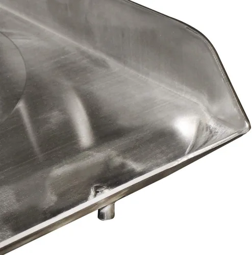 Vista 3 de Plancha portátil de acero inoxidable de 31" x 17" con doble estufa CONVEX Plancha