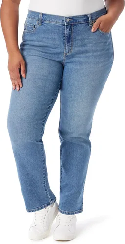 Vista 28 de Gloria Vanderbilt Amanda Classic - Jeans cónicos de tiro alto para mujer Aegean Teal