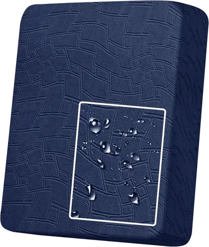 Vista 28 de MAXIJIN Fundas de cojín impermeables para sofá, funda de cojín individual de asiento de silla, fundas elásticas para sofá modular con parte inferior