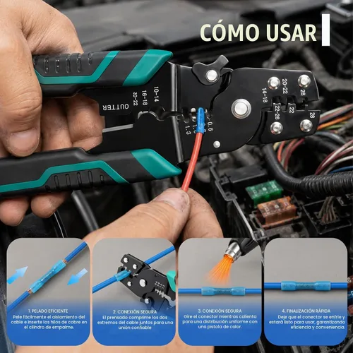 Vista 6 de Kit de conectores a tope termorretráctiles de 1500 piezas, 16-14 Awg, 22-16 Awg, 12-10 Awg, empalme de cable eléctrico impermeable para proyectos