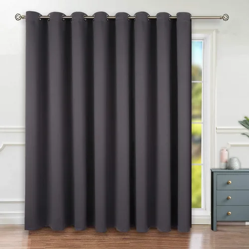 Vista 97 de BGment Cortina Oscurecedora para Puerta Corredera, Cortina Divisoria Opaca Ancha para Sala de Estar de 84 Pulgadas de Largo, Cortina Térmica de Rosa