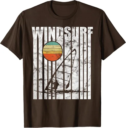 Vista 5 de Camiseta vintage de windsurf con regalo vintage de windsurf, Negro, S