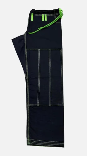 Vista 6 de Bjj Gi Jiu Jitsu Con Puntada Verde Bjj Gi Jiu Jitsu Kimonos Gi 100% Algodón Perl Tejido 450GSM