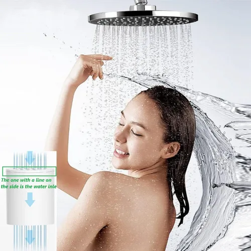 Vista 7 de Cartuchos de filtro de agua de ducha universales de 15 etapas para todos los sistemas de ducha similares, reduce los productos químicos y el cloro