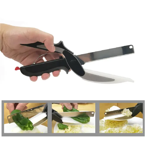 Vista 2 de Tijeras 2 En 1 Para Cortar Alimentos