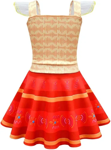 Vista 2 de MirabelPepaDoloresLuisaIsabela - Disfraz de cosplay para niñas falda de princesa traje de cumpleaños
