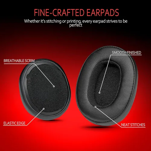 Vista 3 de Krone Kalpasmos Skull CandyWireless - Almohadillas de repuesto con cancelación de ruido para Skullcandy Crusher Evo/Hesh 3/Hesh Evo, repuesto