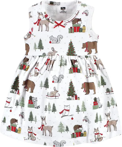 Vista 4 de Hudson Baby - Conjunto de vestido y cárdigan de algodón para niña
