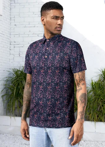 Vista 30 de TAPULCO Camisetas tipo polo de secado rápido para hombre, diseño de camuflaje, atléticas, ligeras, transpirables, casuales, para golf