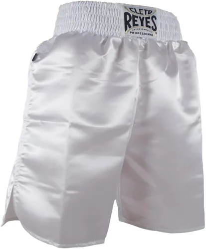 Vista 2 de CLETO REYES Calzoncillos de boxeo para hombre, Blanco con tiras verdes y rojas