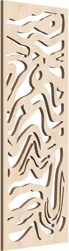 Vista 40 de 9 3/8"W x 24 3/8"H x 1/4"T Northfield Decorativos Paneles de Pared de Madera Calado, Abedul