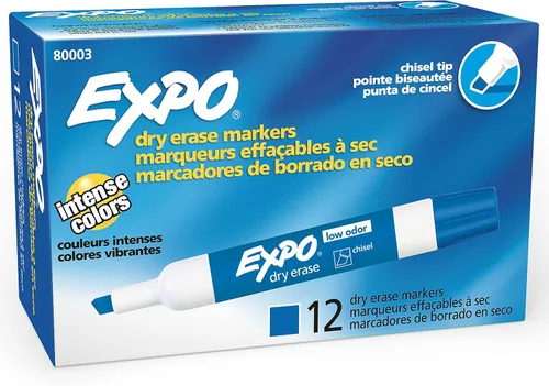 Vista 4 de Expo 80001 - Marcadores de borrado en seco con punta de cincel de bajo olor