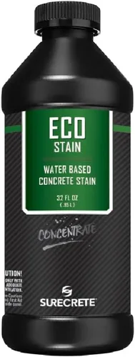 Vista 4 de Surecrete Eco Stain - Tinte a base de agua para hormigón, probador de 4 onzas, nogal