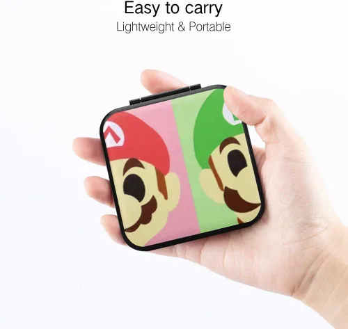 Vista 4 de PERFECTSIGHT Game Card Case for Nintendo Switch Switch Lite Switch OLED, Cute 12 Game Holder Cartridge Case for Game Cards and 12 SD Cards, Kawaii