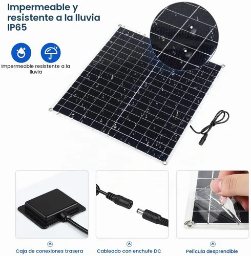 Vista 3 de Ventilador solar, 20 W, resistente a la intemperie, ventilador solar con ventilador de CC para gallineros pequeños, invernaderos, cobertizos, casas