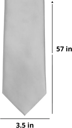 Vista 219 de tiemart Corbata de color sólido para hombre Longitud estándar