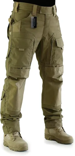 Vista 8 de ZAPT - Pantalones tácticos Molle Ripstop para caza, pantalones de combate para el ejército, camuflaje para hombres