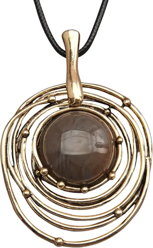 Vista 52 de Collares bohemios para mujer, colgante largo de madera, collar vintage, collar de cadena de suéter, joyería hecha a mano Collar de cuentas