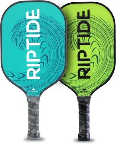Vista 7 de Diadem Riptide - Paleta de pickleball Núcleo de panal de abeja, cara de fibra de vidrio Protector de bordes ultra elegante, fácil de balancear