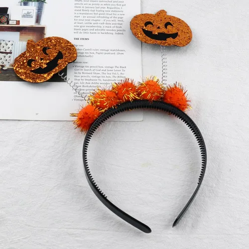 Vista 5 de Totelux Diadema de calabaza araña para Halloween
