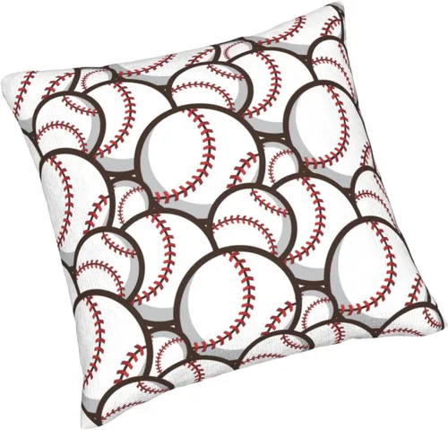 Vista 2 de Perinsto Juego de 2 fundas de almohada decorativas para sofá, cama, decoración del hogar, 16 x 16 pulgadas