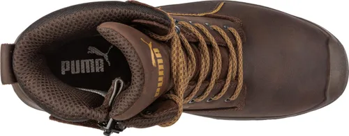 Vista 20 de Puma Safety Conquest Botas de trabajo impermeables con punta compuesta EH con cremallera lateral para hombre