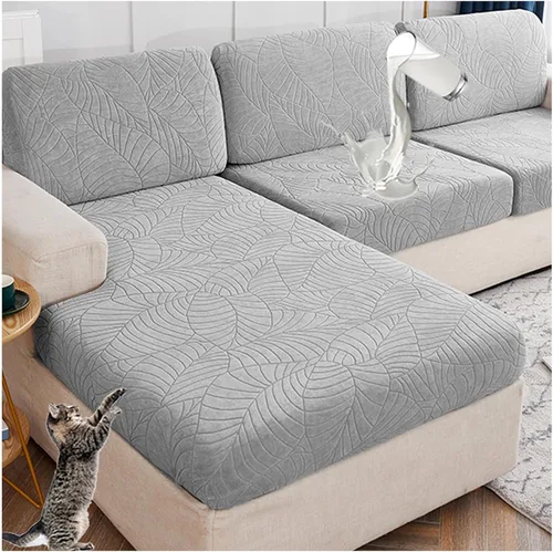 Vista 45 de Fundas de cojín para asiento de sofá, impermeables, de alta elasticidad, universal, elástica, fundas de cojín de repuesto para cojines individuales