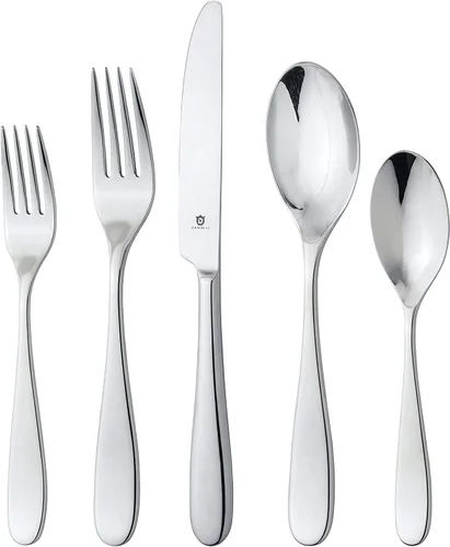 Vista 19 de Danialli Juego de utensilios de servir, cucharas de servir de acero inoxidable 18/10, servidores de ensalada, cuchillos de mantequilla, acabado