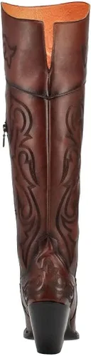 Vista 7 de Dan Post Seductress Botas por encima de la rodilla de cuero castaño