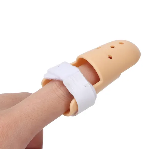 Vista 3 de 4 tamaños de mazo para dedos, férula para el pulgar, soporte estabilizador, protectores transpirables para aliviar heridas, artritis, esguinces