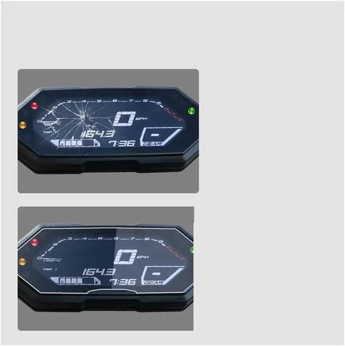 Vista 6 de Película protectora de salpicadero para Yam & aha MT-07 MT 07 2020 2021 2022 Película de instrumentos de motocicleta Protector de pantalla