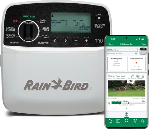 Vista 7 de Rain Bird TRU4I Controlador/temporizador de riego interior basado en programas, listo para WiFi, 4 zonas/estación