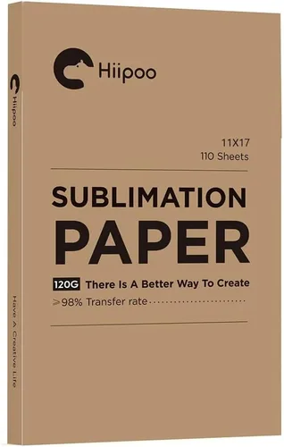 Vista 9 de Hiipoo Papel de sublimación de 8.5 x 11 pulgadas, funciona con tinta de sublimación e impresoras de inyección de tinta E Sawgrass para tazas