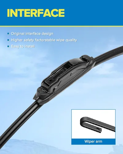 Vista 3 de PHILTOP Juego de limpiaparabrisas de repuesto de 22 pulgadas + 22 pulgadas para Ford F-150 1997-2021/Chevrolet Silverado 2019-2023/Ram 2011-2018