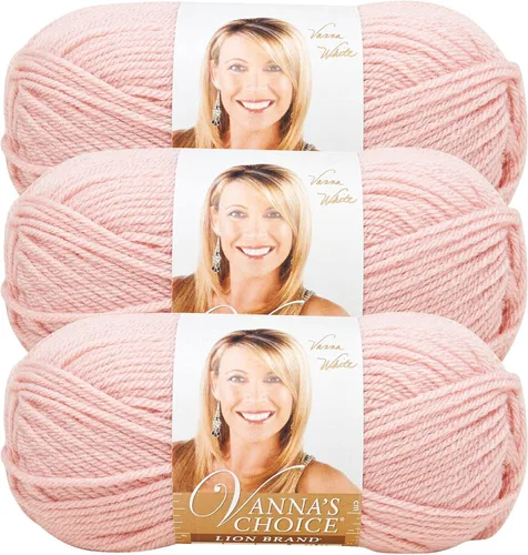 Vista 48 de Lion Brand Yarn (1 madeja) Hilo Vanna's Choice, mármol gris