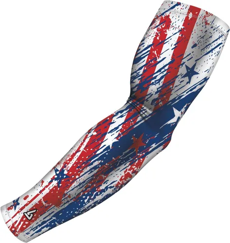 Vista 45 de B-Driven Sports Sleeve Pro-Fit - Manga Patriótica - Estados Unidos, Cuba, México, Israel, Canadá, Venezuela, Rep. Dominicana - Individual