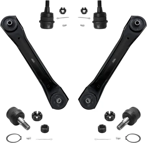Vista 145 de Detroit Axle - Kit de extremo delantero para Chrysler 300 Dodge Charger 2011-2023 Challenger, 2 Lower Rearward Control Arms 2 Outer Tie Rods 2