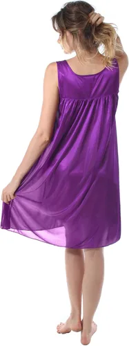 Vista 4 de Venice Camisón para mujer, 06N, bordado, de seda