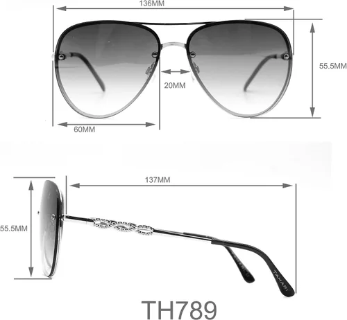 Vista 5 de TAHARI womens Metal UV Protective Aviator Women