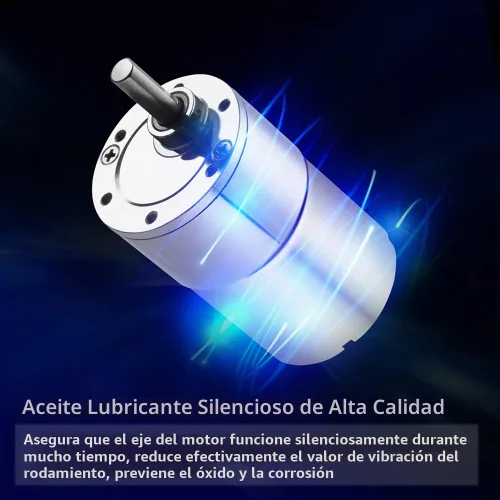 Vista 3 de Motor de engranajes DC de 12V y 10RPM, motor eléctrico de alta torsión con reducción de velocidad micro, eje excéntrico de salida de 37mm