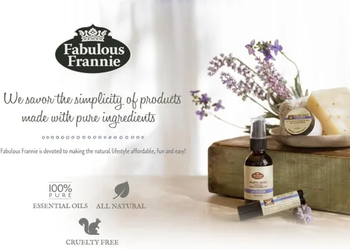 Vista 3 de Fabulous Frannie Mezcla de aceites esenciales Anxious hecha con aceites puros de lavanda, naranja amarga, bergamota y salvia clara, 0.3 fl oz