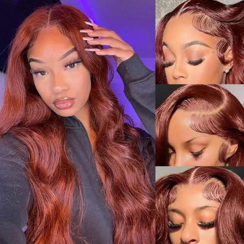 Vista 16 de Peluca Rubia Miel Cabello Humano Body Wave 13x6 Encaje Frontal Pelucas de Cabello Humano Para Mujeres Negras 22 Pulgadas