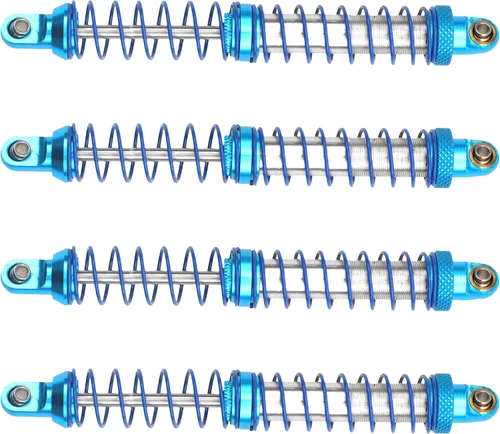 Vista 8 de 4 amortiguadores de metal Vgoohobby ajustables compatibles con Axial SCX10 Traxxas TRX4 D90 90046 Redcat Gen7 1/10 RC Crawler Car (azul, 2.756 in)