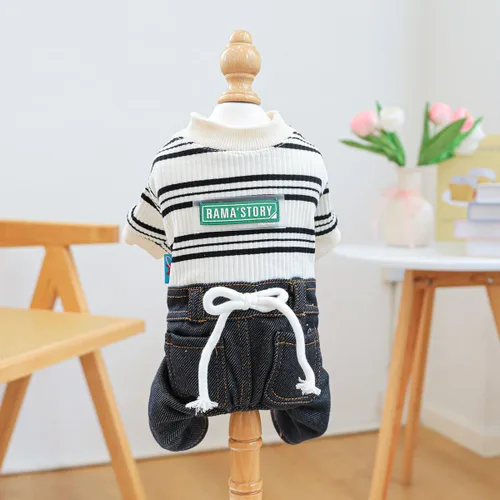 Vista 11 de Ropa para perros, camisas a cuadros de dibujos animados, overol de verano elegante para perros pequeños, overol con pechera para cachorros, overol