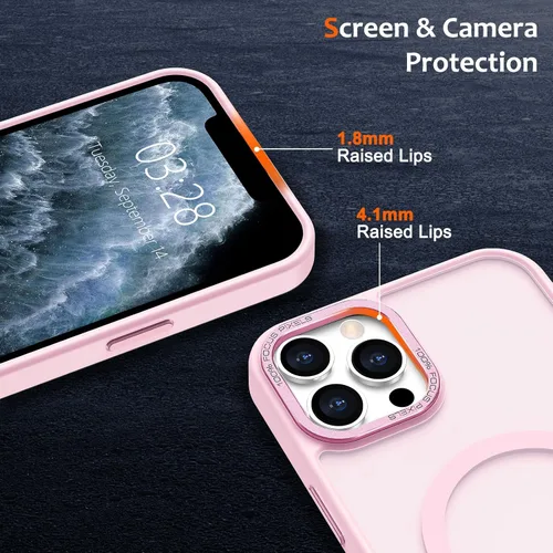 Vista 71 de Anuck - Funda magnética para iPhone 11 compatible con MagSafe, carcasa trasera mate translúcida dura, borde de TPU, delgada, resistente a impactos