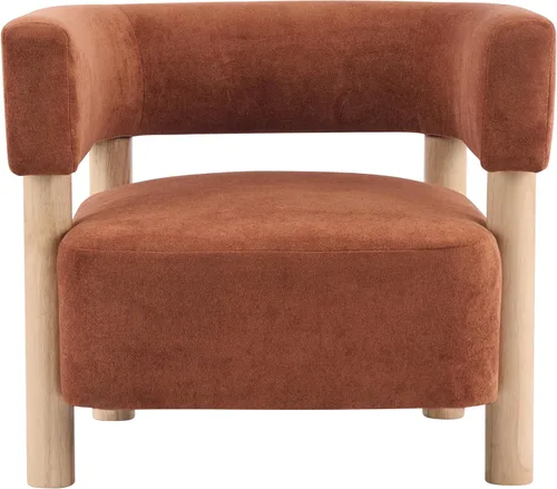 Vista 6 de Christopher Knight Home Carly - Silla decorativa de perfil bajo, silla tapizada de barril Boucle, cómoda silla de lectura para dormitorio, sofá