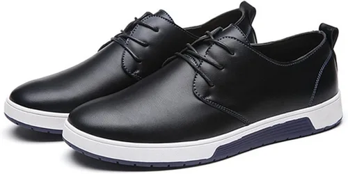Vista 3 de Zzhap Zapatillas para hombre, estilo casual, de Oxford, transpirables, planas, de moda