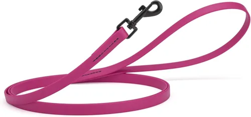 Vista 31 de Dogline Biothane - Correa impermeable para perro, tejido de nailon con revestimiento fuerte, con herrajes negros, a prueba de olores, fácil